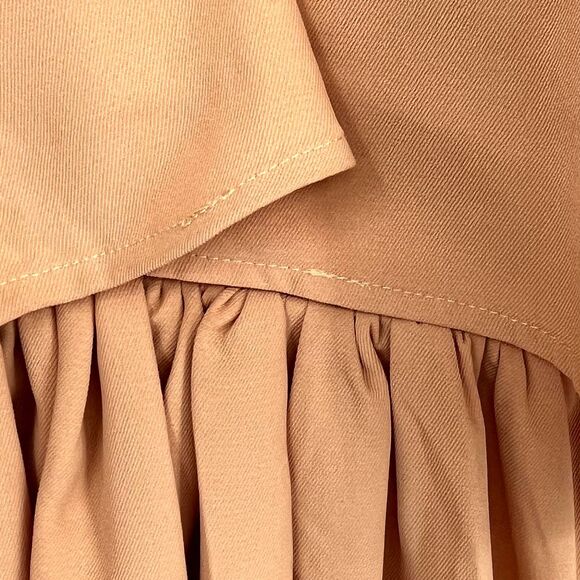 NWT Atoir Cutout Cape Mini Dress Size 6 Tangerine Orange Plunging V Neck, Modern - Picture 6 of 8